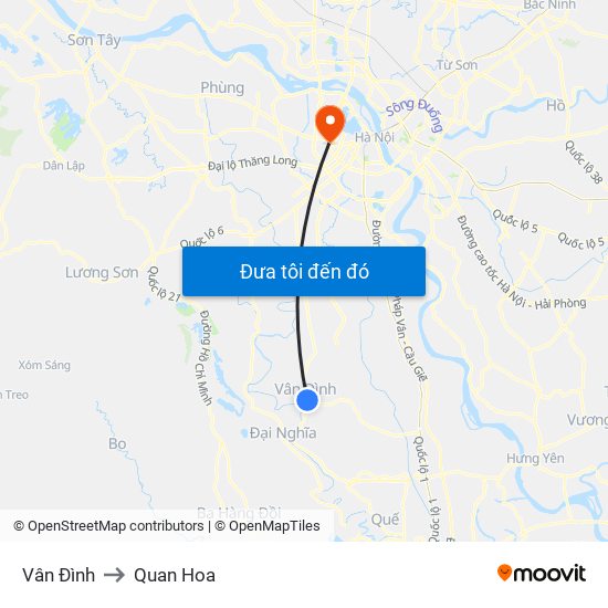 Vân Đình to Quan Hoa map