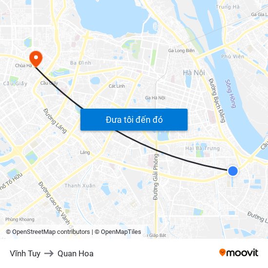 Vĩnh Tuy to Quan Hoa map