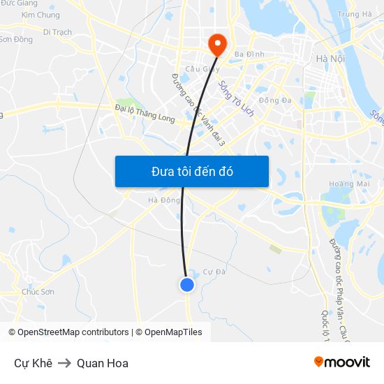 Cự Khê to Quan Hoa map