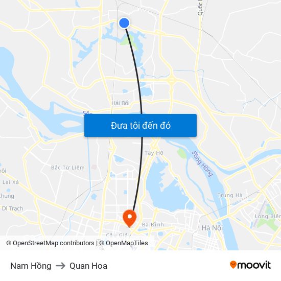 Nam Hồng to Quan Hoa map