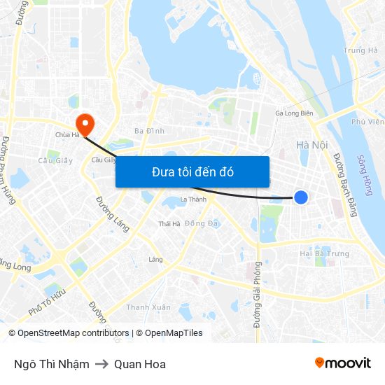 Ngô Thì Nhậm to Quan Hoa map