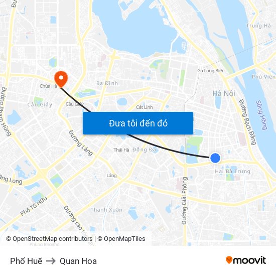 Phố Huế to Quan Hoa map