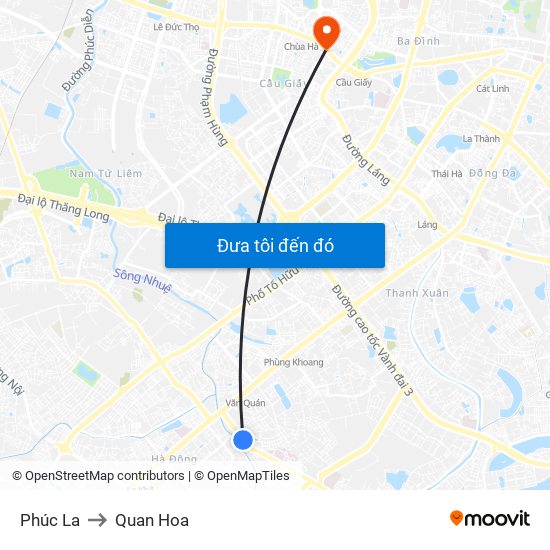 Phúc La to Quan Hoa map
