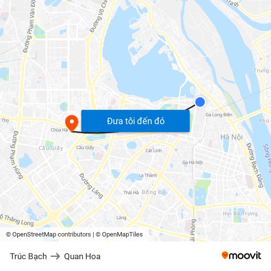 Trúc Bạch to Quan Hoa map