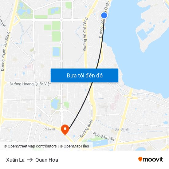 Xuân La to Quan Hoa map