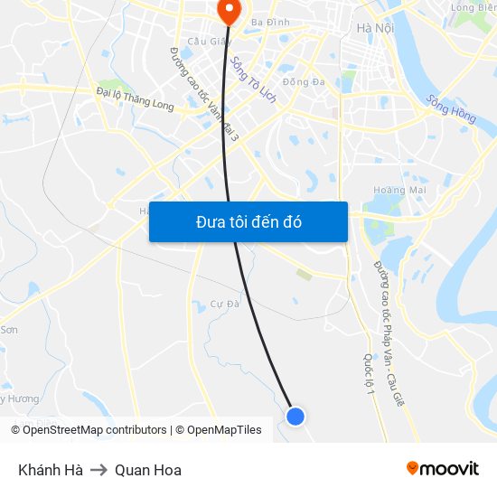 Khánh Hà to Quan Hoa map