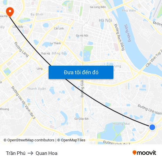 Trần Phú to Quan Hoa map