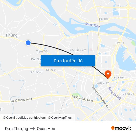 Đức Thượng to Quan Hoa map