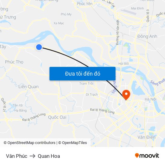 Vân Phúc to Quan Hoa map