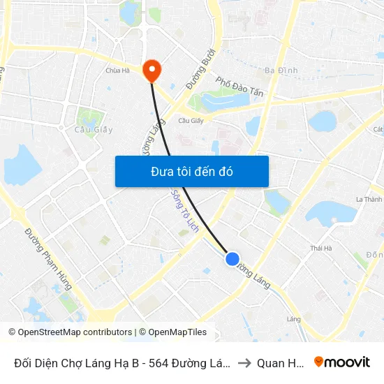 Đối Diện Chợ Láng Hạ B - 564 Đường Láng to Quan Hoa map