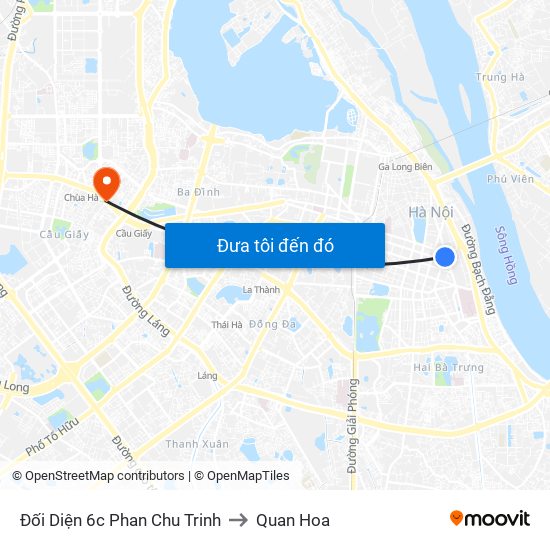 Đối Diện 6c Phan Chu Trinh to Quan Hoa map