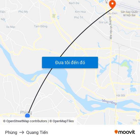 Phùng to Quang Tiến map