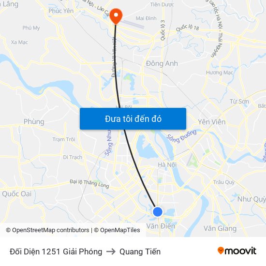 Đối Diện 1251 Giải Phóng to Quang Tiến map
