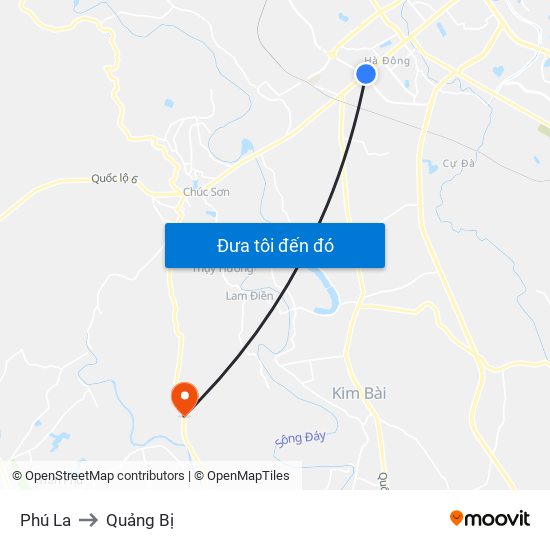 Phú La to Quảng Bị map