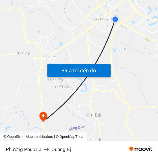 Phường Phúc La to Quảng Bị map