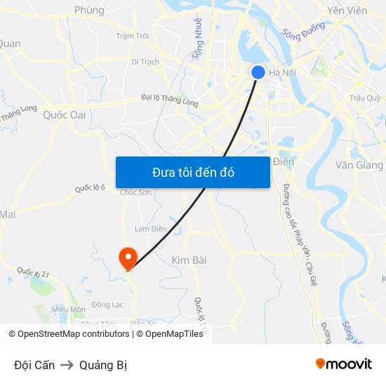 Đội Cấn to Quảng Bị map