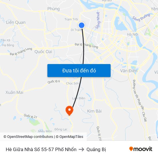 Hè Giữa Nhà Số 55-57 Phố Nhổn to Quảng Bị map