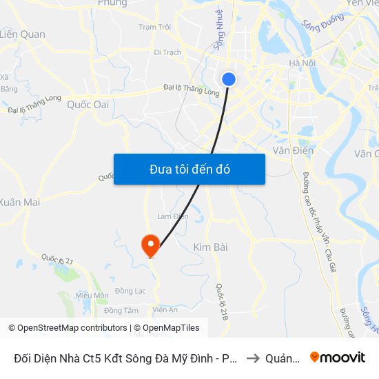 Đối Diện Nhà Ct5 Kđt Sông Đà Mỹ Đình - Phạm Hùng to Quảng Bị map