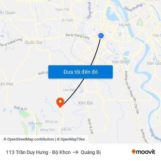 113 Trần Duy Hưng - Bộ Khcn to Quảng Bị map