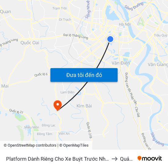 Platform Dành Riêng Cho Xe Buýt Trước Nhà 604 Trường Chinh to Quảng Bị map