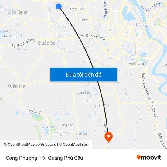 Song Phượng to Quảng Phú Cầu map