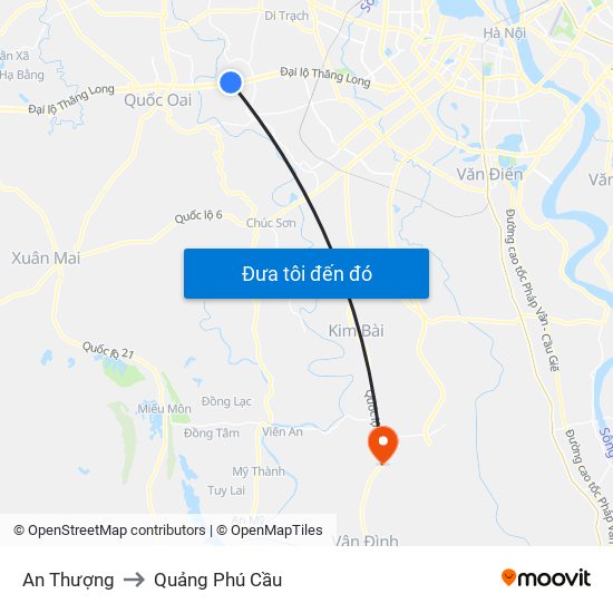 An Thượng to Quảng Phú Cầu map