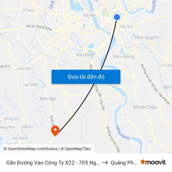 Gần Đường Vào Công Ty X22 - 705 Nguyễn Văn Linh to Quảng Phú Cầu map