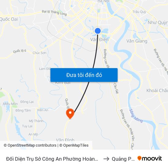 Đối Diện Trụ Sở Công An Phường Hoàng Liệt- 1277 Giải Phóng to Quảng Phú Cầu map