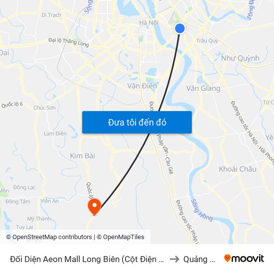 Đối Diện Aeon Mall Long Biên (Cột Điện T4a/2a-B Đường Cổ Linh) to Quảng Phú Cầu map