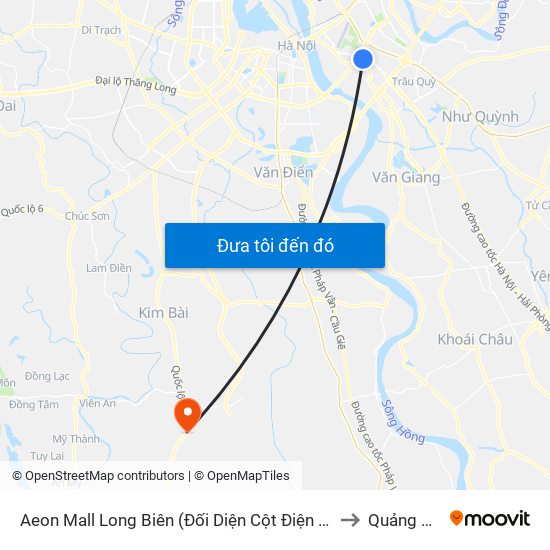 Aeon Mall Long Biên (Đối Diện Cột Điện T4a/2a-B Đường Cổ Linh) to Quảng Phú Cầu map