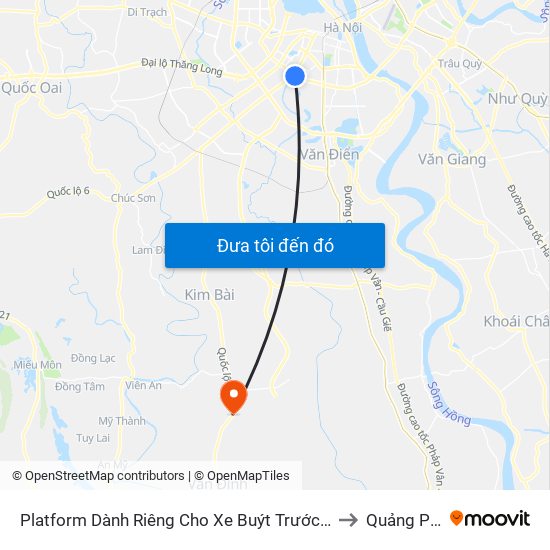Platform Dành Riêng Cho Xe Buýt Trước Nhà 604 Trường Chinh to Quảng Phú Cầu map