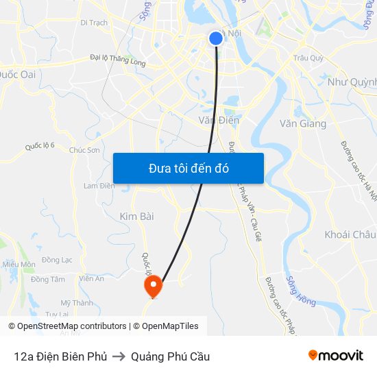 12a Điện Biên Phủ to Quảng Phú Cầu map