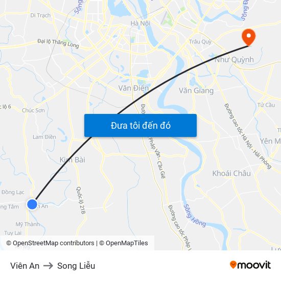 Viên An to Song Liễu map