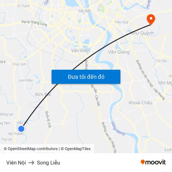 Viên Nội to Song Liễu map