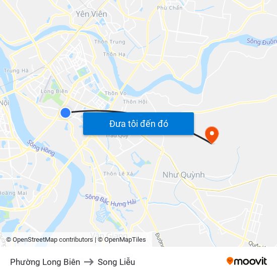 Phường Long Biên to Song Liễu map