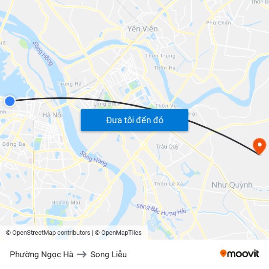 Phường Ngọc Hà to Song Liễu map