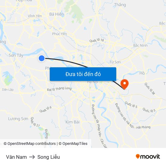 Vân Nam to Song Liễu map