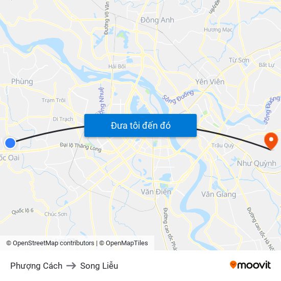 Phượng Cách to Song Liễu map