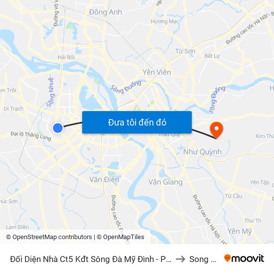 Đối Diện Nhà Ct5 Kđt Sông Đà Mỹ Đình - Phạm Hùng to Song Liễu map