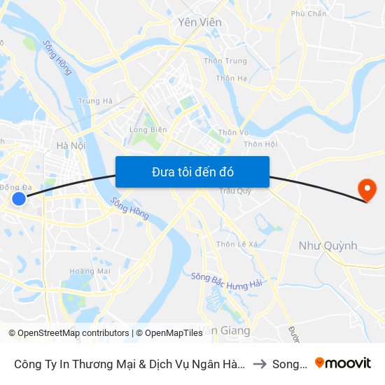 Số 10 Chùa Bộc - Học Viện Ngân Hàng to Song Liễu map