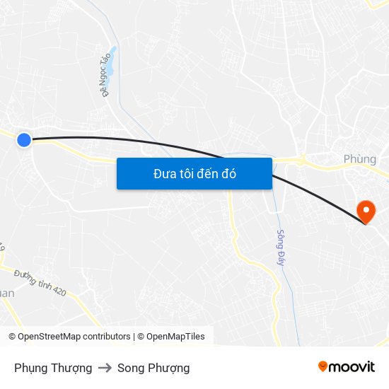 Phụng Thượng to Song Phượng map