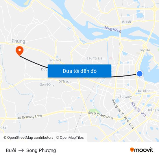 Bưởi to Song Phượng map