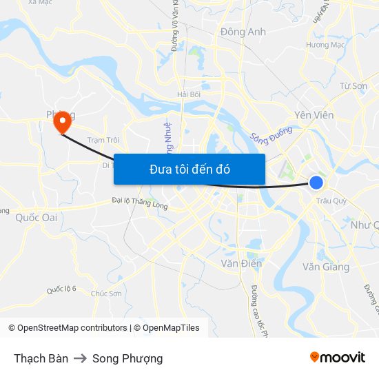 Thạch Bàn to Song Phượng map