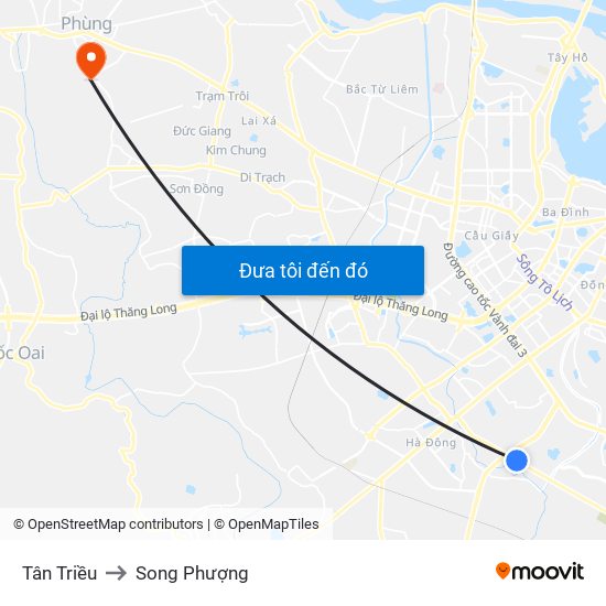 Tân Triều to Song Phượng map