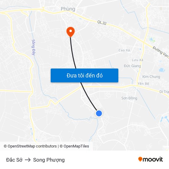 Đắc Sở to Song Phượng map