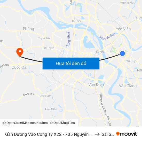Gần Đường Vào Công Ty X22 - 705 Nguyễn Văn Linh to Sài Sơn map
