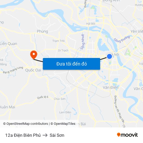 12a Điện Biên Phủ to Sài Sơn map