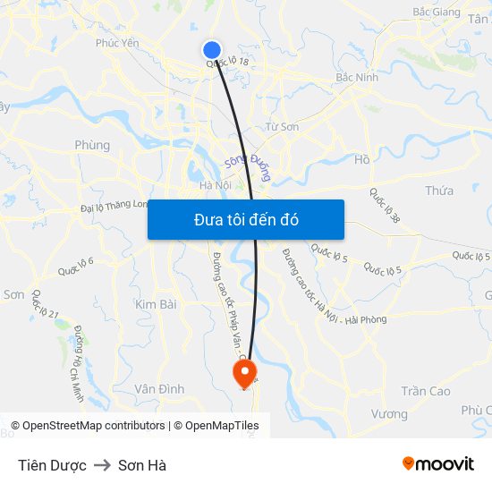 Tiên Dược to Sơn Hà map
