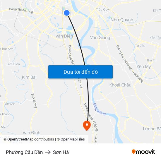 Phường Cầu Dền to Sơn Hà map