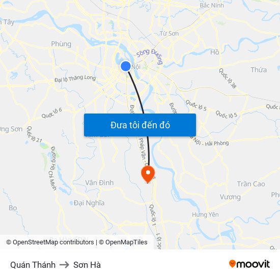 Quán Thánh to Sơn Hà map